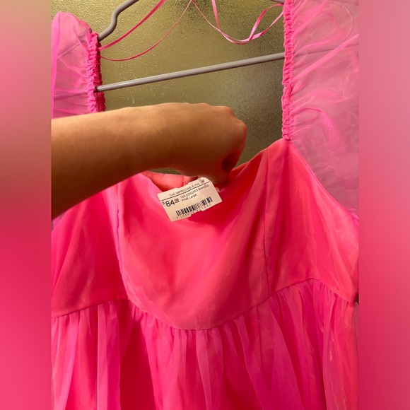 NWT impeccable pig hot pink dress size large - Picture 2 of 2
